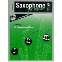 AMEB SAXOPHONE FOR LEISURE Series 1 Grade 4 Tenor Book & CD