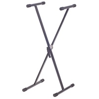 XTREME KS125C Single Brace Keyboard Stand X Style Height to 97cm in Black