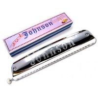 JOHNSON M1019 Chromatic Harmonica with 24 Holes and 48 Reeds