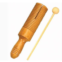 CPK ED235 08 1/4 INCH GUIRO TONE BLOCK WITH HANDLE AND BEATER NATURAL