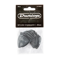 JIM DUNLOP PLECTRUMS 0.88mm Nylon Greys Players 12 Pack Picks