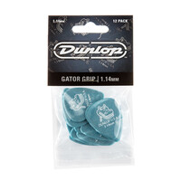 JIM DUNLOP PLECTRUMS 1.14mm Gator Grip Players 12 Pack Picks