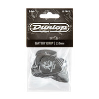 JIM DUNLOP PLECTRUMS 2.00mm Gator Grip Players 12 Pack Picks