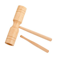 MANO ED229 08 INCH DOUBLE TONE BLOCK WITH BEATER NATURAL