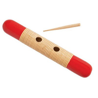 MANO ED841 15 1/2 INCH GUIRO ROUND ENDS NATURAL WITH SCRAPER