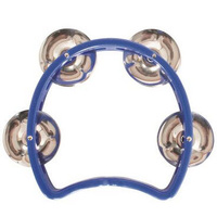 MANO TMP26BL 04 INCH JUNIOR TAMBOURINE 04 PAIR JINGLES BLUE