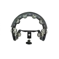 MANO TMP34B 9 X 5.5 Inch Drum Set Tambourine Headless in Black