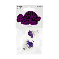 JIM DUNLOP PLECTRUMS 1.14mm Tortex The Wedge Players 12 Pack Picks