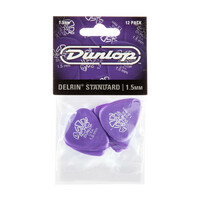 JIM DUNLOP PLECTRUMS 1.50mm Delrin 500 Standards Players 12 Pack Picks