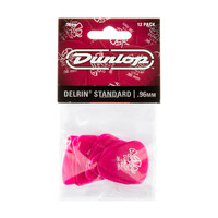 JIM DUNLOP PLECTRUMS 0.96mm Delrin 500 Standards Players 12 Pack Picks