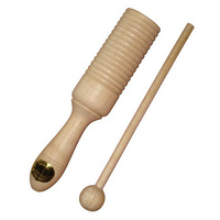 MANO UE52 07 3/4 INCH LONG GUIRO TONE BLOCK SATIN FINISH