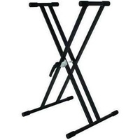 XTREME KS128 Double Brace Keyboard Stand X Style Height to 97cm in Black