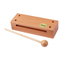 MANO UE50 07 INCH LONG TONE BLOCK WOOD W/BEATER NATURAL