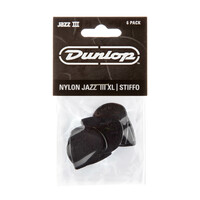 JIM DUNLOP PLECTRUMS JAZZ III XL Nylon with Stiffo Players 6 Pack Picks