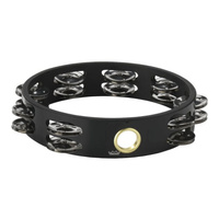 REMO TA-6208-70 08 INCH TAMBOURINE 16 PAIRS JINGLES QUADURA BLACK