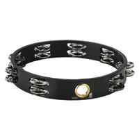 REMO TA-6210-70 10 INCH TAMBOURINE 16 PAIRS JINGLES QUADURA BLACK