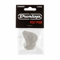 JIM DUNLOP PLECTRUMS 3.2mm Ukulele Felt Pick Players 3 Pack