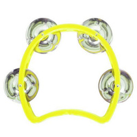 MANO TMP26YL 04 INCH JUNIOR TAMBOURINE 04 PAIR JINGLES YELLOW