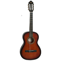 VALENCIA VC204HCSB 4/4 SIZE THIN NECK CLASSICAL GTR ONLY SITKA SPRUCE TOP CLASSIC SUNBURST