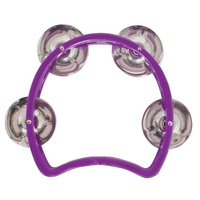 MANO TMP26PL 04 INCH JUNIOR TAMBOURINE 04 PAIR JINGLES PURPLE
