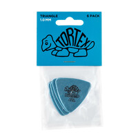 JIM DUNLOP PLECTRUMS 1.00mm Tortex Triangles Players 6 Pack Picks