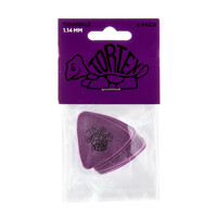 JIM DUNLOP PLECTRUMS 1.14mm Tortex Triangles Players 6 Pack Picks
