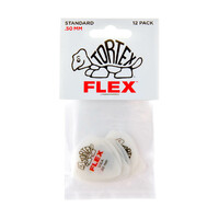JIM DUNLOP PLECTRUMS 0.50mm Tortex Flex Standards Players 12 Pack Picks