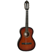 VALENCIA VC203HCSB 3/4 SIZE THIN NECK CLASSICAL GTR ONLY SITKA SPRUCE TOP CLASSIC SUNBURST