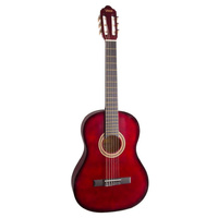 VALENCIA VC203TWR 3/4 SIZE CLASSICAL GTR ONLY SITKA SPRUCE TOP TRANSPARENT WINE RED