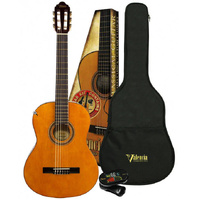 VALENCIA VC101K 1/4 SIZE CLASSICAL GTR PACK INCLUDES BAG/TUNER/UPLAY GUIDE NATURAL