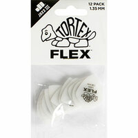 JIM DUNLOP PLECTRUMS 1.35mm Tortex Flex Jazz III Players 12 Pack Picks