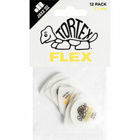 JIM DUNLOP PLECTRUMS 0.73mm Tortex Flex Jazz III Players 12 Pack Picks