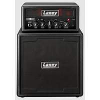 LANEY MINISTACK-IRON 2 X 3 WATT MINI STEREO AMP STACK BATTERY OR OPTIONAL AC POWERED BLACK