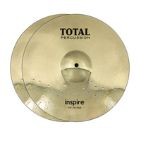 TOTAL PERCUSSION TPI14PR INSPIRE 14 INCH BRASS ALLOY  HIHAT CYMBALS PAIR