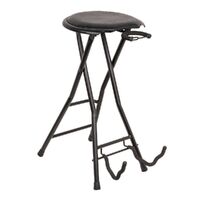 XTREME GS811 Guitarist Performer Foldable Stool with Guitar Stand 