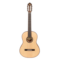 VALENCIA VC704 4/4 SIZE CLASSICAL GTR SOLID SPRUCE TOP NATURAL SATIN