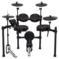 CARLSBRO CSD45MPACK 10 PIECE PRO ELECTRONIC MESH DRUMKIT EXTRA CRASH WITH STOOL & HEADPHONES