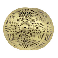 TOTAL PERCUSSION SRC314GD 14 INCH SOUND REDUCTION SILENT HIHAT CYMBALS GOLD