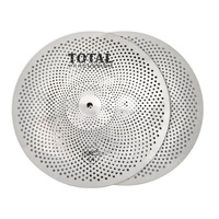 TOTAL PERCUSSION SRC314SL 14 INCH SOUND REDUCTION SILENT HIHAT CYMBALS SILVER