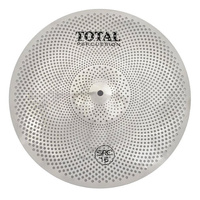 TOTAL PERCUSSION SRC316SL 16 INCH SOUND REDUCTION SILENT CRASH CYMBAL SILVER