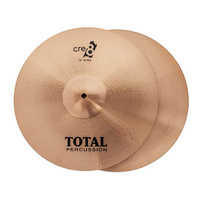 TOTAL PERCUSSION TCR14PR CRE8 14 INCH B8 ALLOY HIHAT CYMBALS PAIR