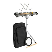 DXP EDP001K CHROMATIC 32 NOTE GLOCKENSPIEL WITH STAND/BEATERS/PRACTICE PAD/STICKS & PADDED CARRY BAG