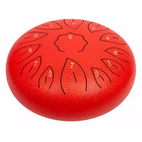 MANO MPC42RD 12 INCH 13 NOTE C DIATONIC TONGUE DRUM RED