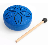 MANO MPC53BL 03 INCH 6 NOTE C DIATONIC TONGUE DRUM BLUE