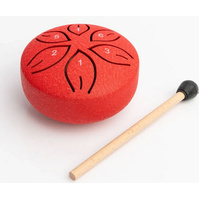 MANO MPC53RD 03 INCH 6 NOTE C DIATONIC TONGUE DRUM RED