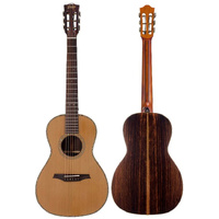 BROMO ROCKY MOUNTAIN BAR6E PARLOUR ELECTRIC GTR SOLID RED CEDAR  AMARA BACK & SIDES