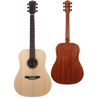 BROMO TAHOMA BAT1N DREADNOUGHT LEFT HAND GTR SOLID SPRUCE TOP MAHOGANY BACK & SIDES NATURAL