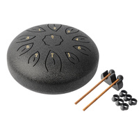 MANO MPC34BK 041/2 INCH 8 NOTE C DIATONIC TONGUE DRUM BLACK