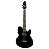 IBANEZ TALMAN TCY10E 6 String Acoustic/Electric Double Cutaway Guitar in Black High Gloss