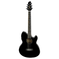 IBANEZ TALMAN TCY10E 6 String Acoustic/Electric Guitar with Double Cutaway in Black High Gloss